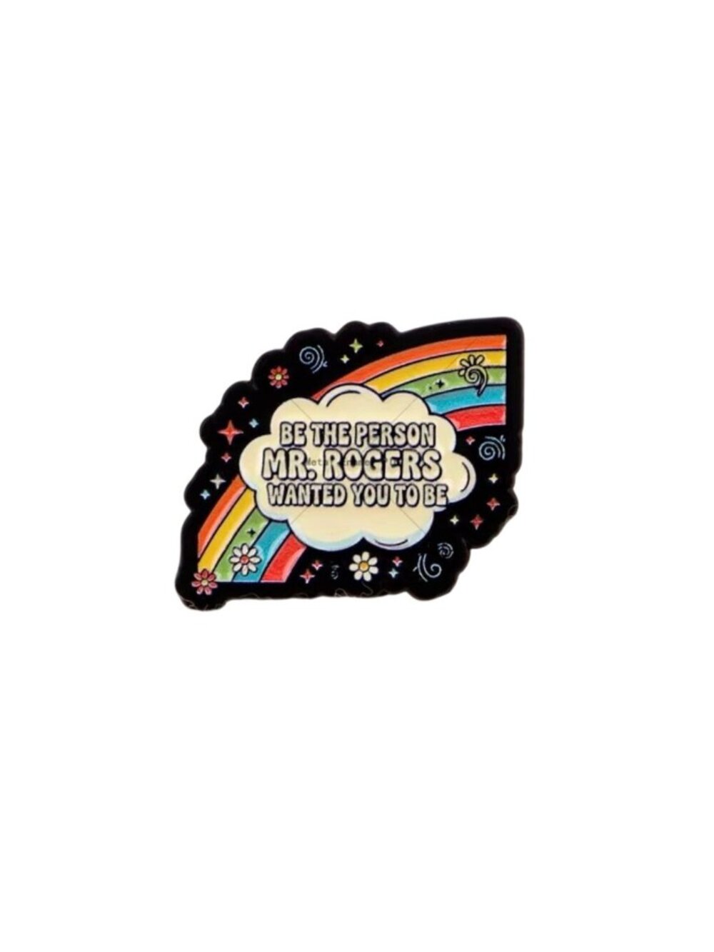 BE THE PERSON Mr Rogers Rainbow Neighbor Pin Brooch NEW NWOT